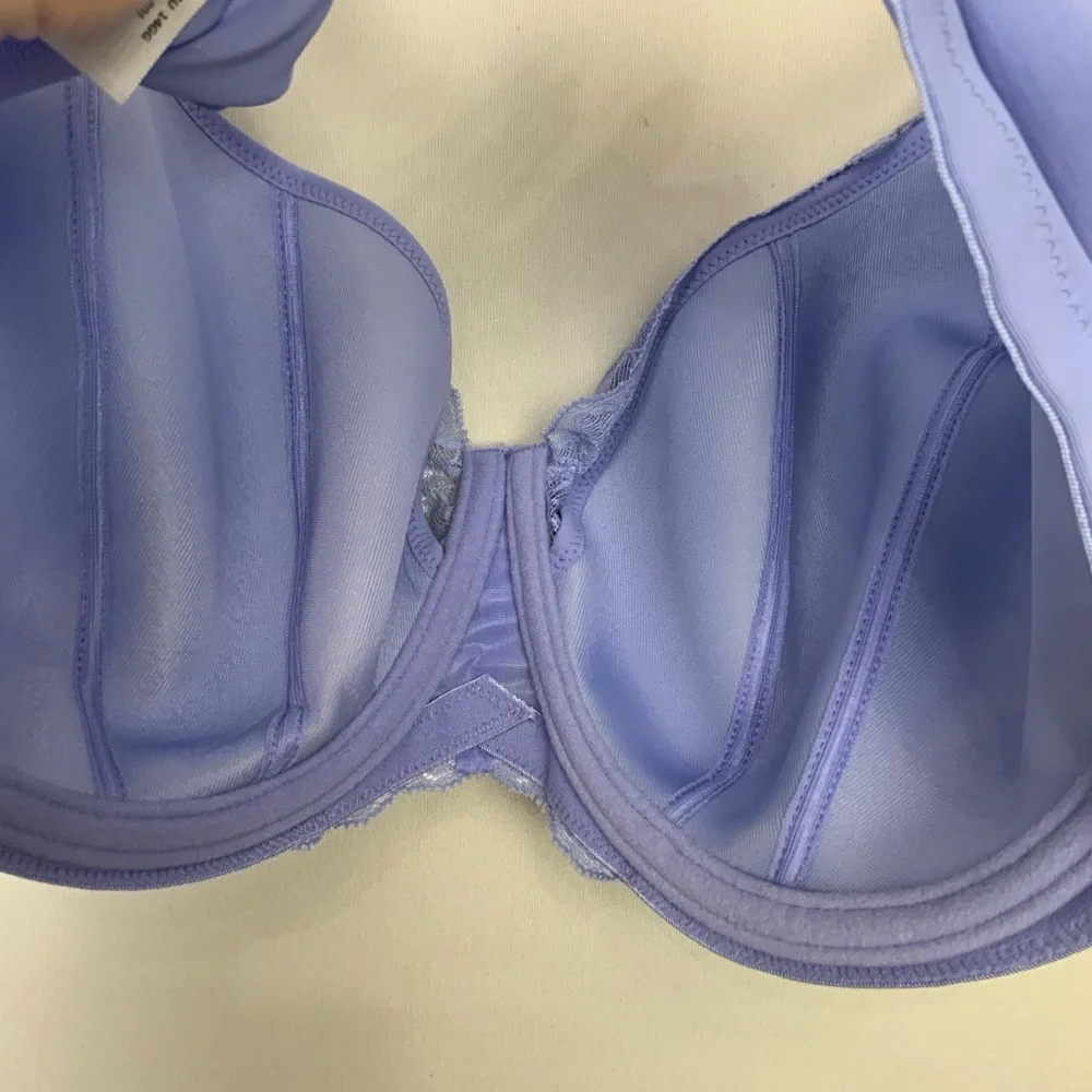 NWT Elomi Sz‎ 36J Brianna Jacaranda Purple Underwire Padded Half-Cup Bra